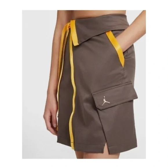 NIKE Women's AIR JORDAN Future Primal Utility Wrap Skirt NWT Brown Sz XS - Picture 5 of 15